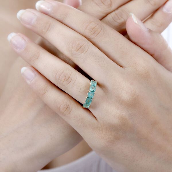 AAA Smaragd und Diamant Ring in 375 Gold - 1,70 ct. image number 10