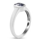 Grauer Spinell Solitär Ring 925 Silber platiniert  ca. 0,87 ct image number 3