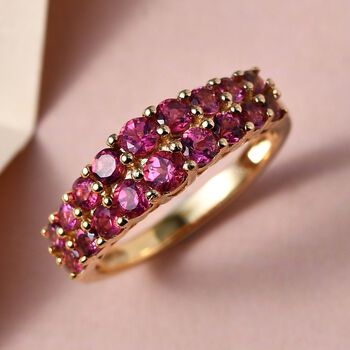 Rubellit Cluster Ring - 1,18 ct.