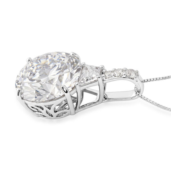 D'Joy Moissanit Schmuckset ca. 45 cm 925 Silber Rhodiniert ca. 11.01 ct image number 3