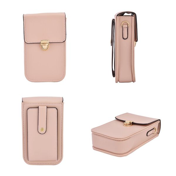 Crossbody Tasche mit RFID Schutz, Rosa image number 4