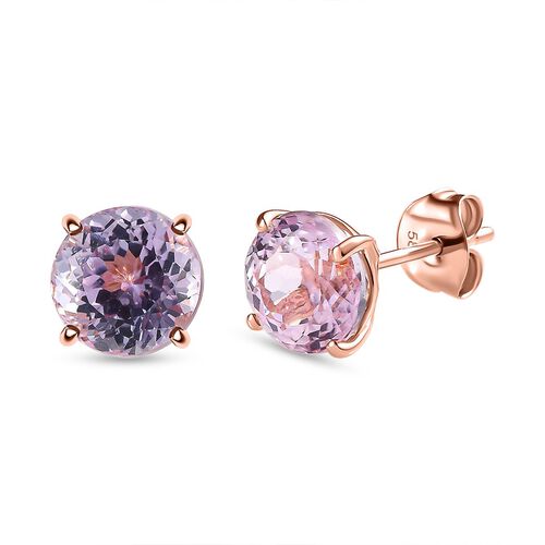 AAA Martha Rocha Kunzit Ohrringe, 585 Gold ca. 5.09 ct image number 0