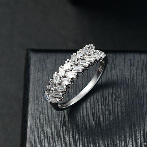 Lab Grown Diamant SI Ring 925 Silber rhodiniert (Größe 18.00) ca. 0,56 ct image number 1