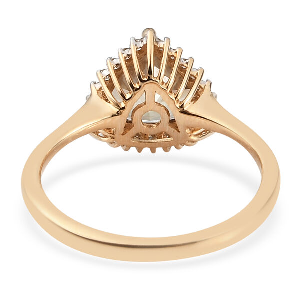 ILIANA AAA Turkizit und Diamant-Ring, 750 Gelbgold  ca. 2,06 ct image number 4