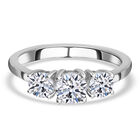 Signature Collection - Lab grown Diamant- SI-GH Ring, IGI zertifiziert, 950 Platin (Größe 20.00) ca. 1.50 ct