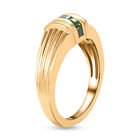 Sambischer Smaragd-Ring, 925 Silber vergoldet (Größe 18.00) ca. 0,20 ct image number 4
