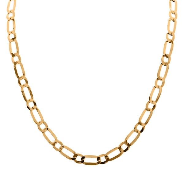 Figaro Kette, 50cm, 925 Silber vergoldet