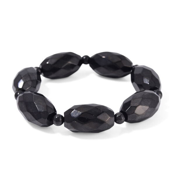Shungit Armband, flexibel, ca. 225.00 ct image number 0
