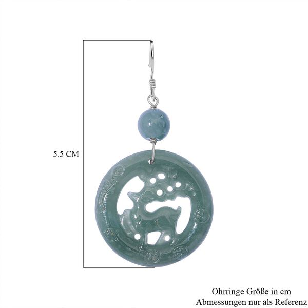 Natürlicher Olmek Jadeit Ohrringe - 40 ct. image number 5