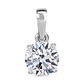 LUXURIANT DIAMOND- SGL zertifizierter VS-EF Labor Diamant Anhänger in 375 Weißgold - 1 ct.