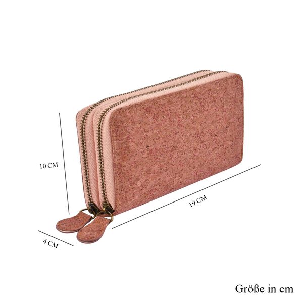 Kork-Brieftasche mit RFID Schutz, Altrosa image number 7