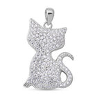 Lustro Stella - Weißer Zirkonia-Anhänger, 925 Silber rhodiniert ca. 2.00 ct