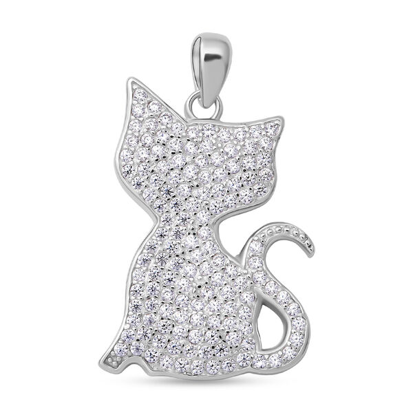 Lustro Stella - Weißer Zirkonia-Anhänger, 925 Silber rhodiniert ca. 2.00 ct image number 0