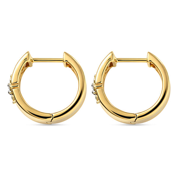 EVER TRUE Wei&szlig;er Diamant Ohrringe Nickelfreies Messing ca. 0,01 ct. image number 4