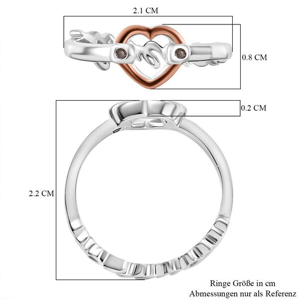 Kanchanaburi Blauer Saphir, Natürlicher Champagner Diamant Ring 925 Silber (Größe 17.00) ca. 0,05 ct image number 8