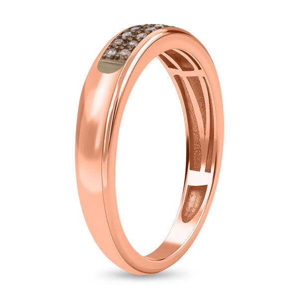 Natürlicher Champagner-Diamant-Ring - 0,10 ct. image number 4
