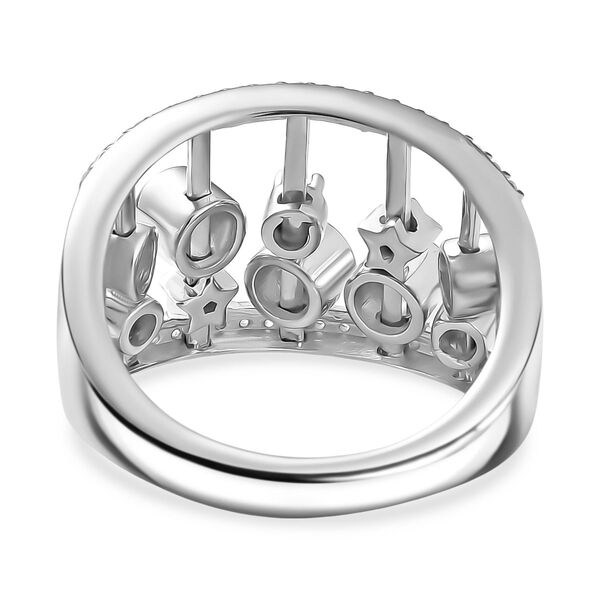 GP Celestial Kollektion- Schweizer Blautopas, Zirkon und blauer Saphir Ring - 1,24 ct. image number 7