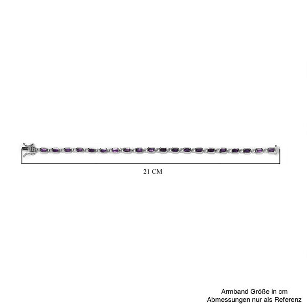 Marokkanischer Amethyst Armband ca. 20 cm 925 Silber platiniert ca. 5,64 ct image number 5