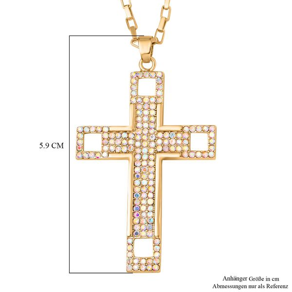 Kristall Halskette ca. 60 cm  Std Gelb image number 6