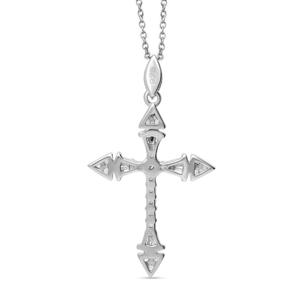 Diamant Anhänger, 925 Silber platiniert - 0,51 ct. image number 2