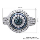 Blauer und weißer Diamant-Ring - 1,50 ct. image number 5