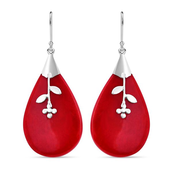 Royal Bali Kollektion - Rote Koralle-Ohrringe