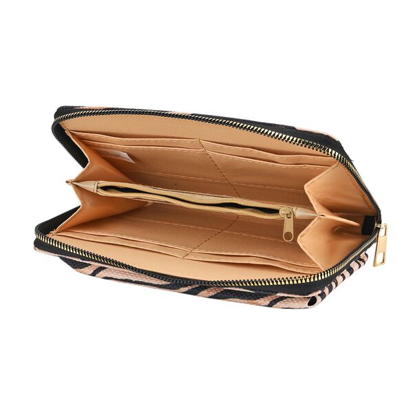 Zebra Print Design Set, Shopper und Handy Umhängetasche, 40 x 12 x 35 cm, Zebra image number 7