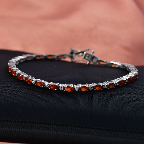 D'Joy AAA Hessonit Granat und Zirkon 20cm Armband - 9,23 ct. image number 2