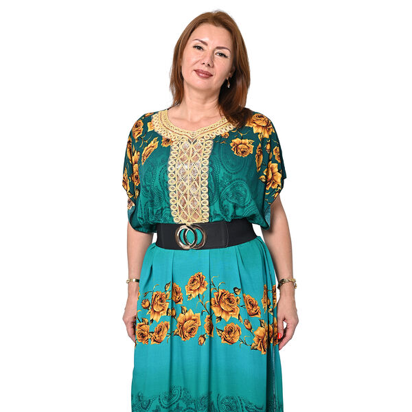 Breiter Stretch Gürtel mit Metall Schnalle, Einheitsgröße Schwarz image number 2