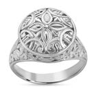 Royal Bali Kollektion - floraler, gravierter Ring image number 3