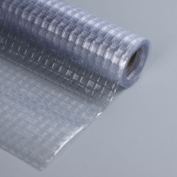 Statisch haftende Fensterfolie, nicht klebend, 90x185 cm, Karomuster image number 3