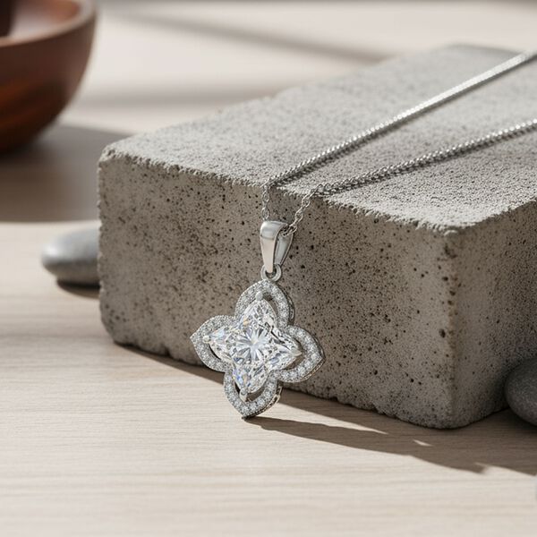 D'Joy Moissanit Schmuckset ca. 45 cm 925 Silber rhodiniert ca. 5,77 ct. image number 2