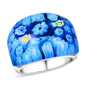Blauer Ring im Murano-Stil