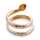 Italienische Schlangen Ring 375 Gelbgold und weißgold ca. 4,01g image number 4