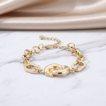 Gelb Armband ca. 19 cm + 5 cm Extender, ca. 20,80g