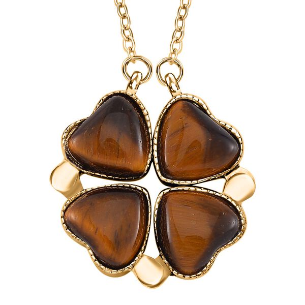 Gelbes Tigerauge und gelbes Kristall 2-Wege-Schmuckset image number 3