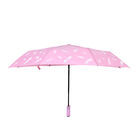 Farbwechsel-Regenschirm mit Blumenmotiv, Durchmesser 103 cm, Länge 32 cm, Rosa