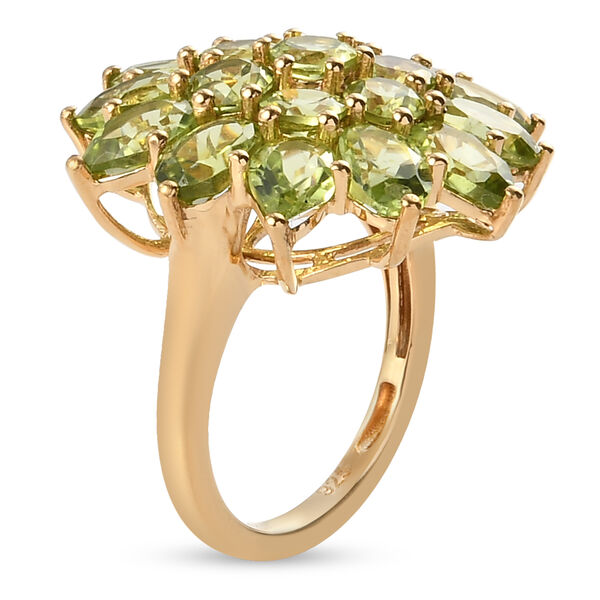 Natürlicher Peridot-Ring, 925 Silber vergoldet  ca. 7,90 ct image number 5
