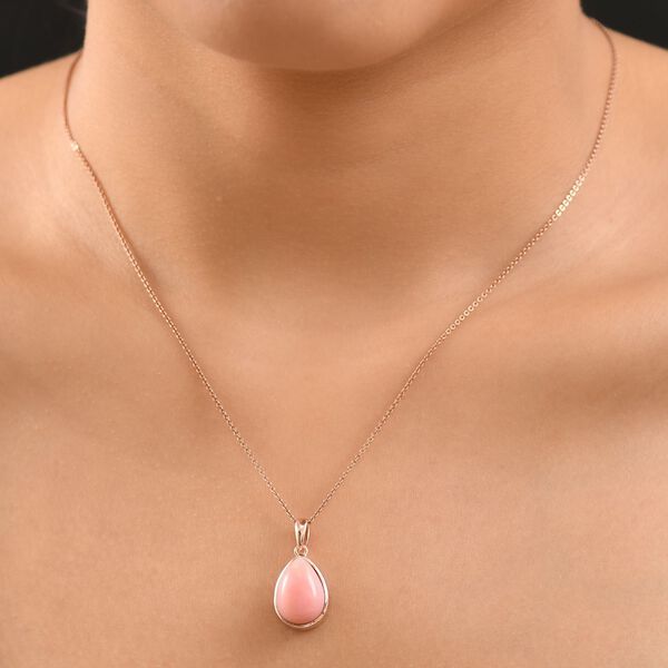 AA Vinicunca-Peruanischer, Weißer Zirkon Anhänger 925 Silber 750 rosévergoldet ca. 4,73 ct. image number 2