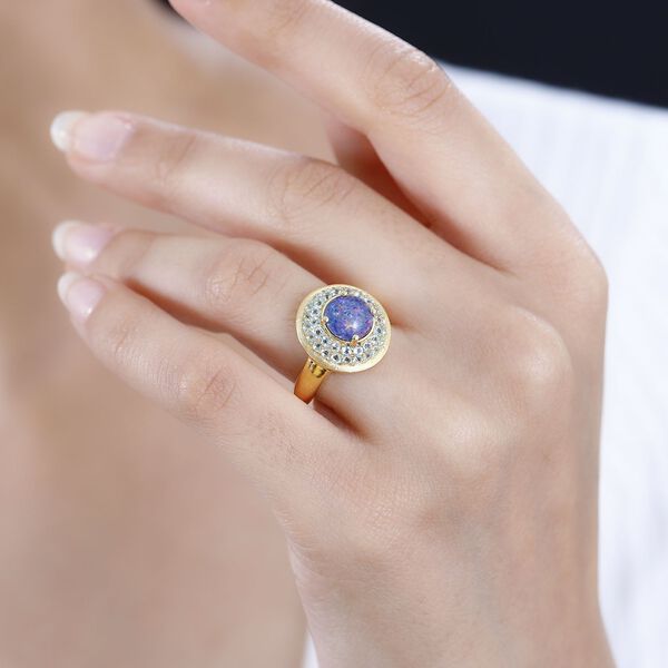 Boulder Opal Triplett und  blauer Apatit-Ring - 2,10 ct. image number 9