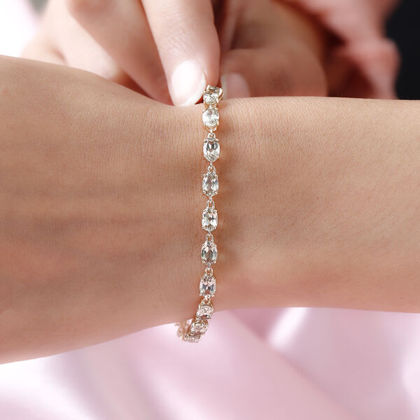 Turkizit Tennisarmband in 585 Gelbgold image number 3