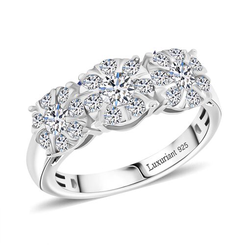 LUXURIANT DIAMOND - Lab Grown Diamant SI Ring 925 Silber rhodiniert (Größe 21.00) ca. 1.00 ct image number 3