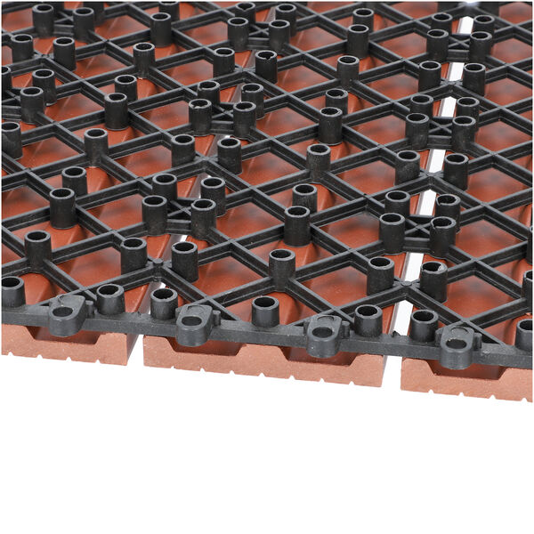 11er-Set - Terrassenfliesen aus WPC mit Falzung, Braun image number 5