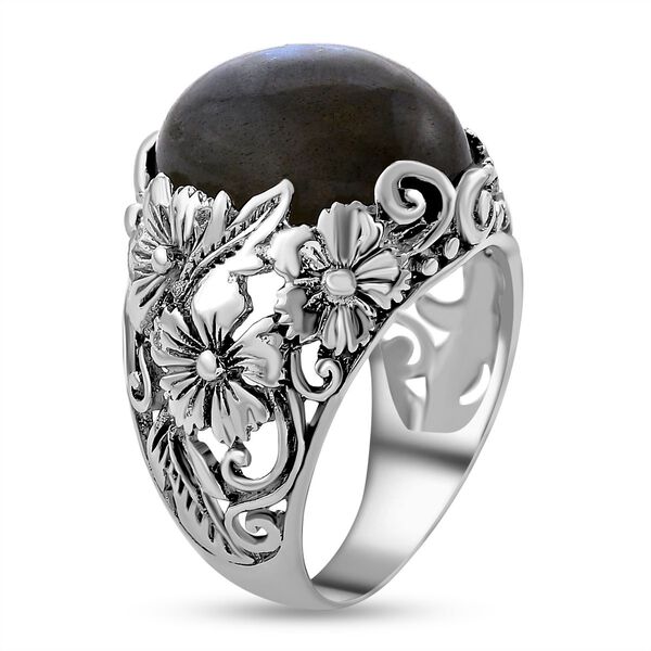 Royal Bali Kollektion- Labradorit Cocktail Ring - 11,13 ct. image number 4