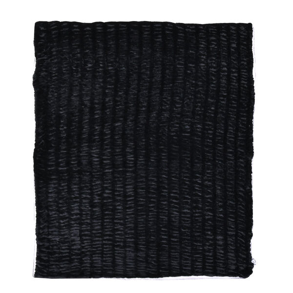 Serenity Night: Luxusdecke aus Kunstfell, Schwarz image number 10