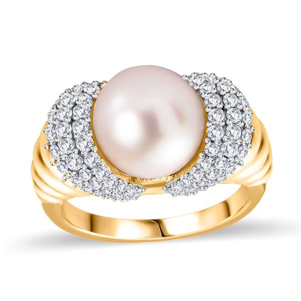 GP Royal Art Deco Kollektion - Wei&szlig;e Perlen Ring, ca. 1,24 ct. image number 5