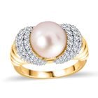 GP Royal Art Deco Kollektion - Weiße Perlen Ring, ca. 1,24 ct. image number 4