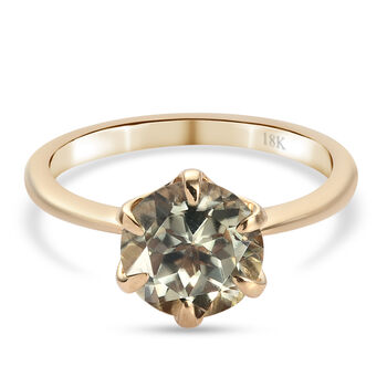 ILIANA AAAA Turkizit Ring 750 Gelbgold (Gr&ouml;&szlig;e 19.00) ca. 2,17 ct