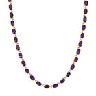 EVER TRUE Afrikanischer Amethyst Halskette ca. 45 cm Nickelfreies Messing ca. 23.52 ct