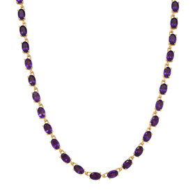 EVER TRUE Afrikanischer Amethyst Halskette ca. 45 cm Nickelfreies Messing ca. 23.52 ct